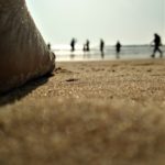 Sunset Sea Beach Sand Waves Foot  - NisooJadhav / Pixabay